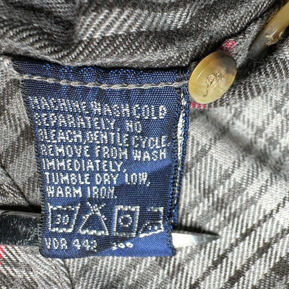 90s Vintage Nautica 1/4 Zip Relaxed Plaid Pullover Shirt Sz M Double Pocket - Picture 8 of 14